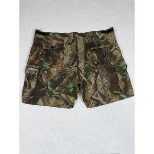Vtg Liberty Pants Mens Regular 48 RealTree Camo Hunting Cargo Shorts Vintage